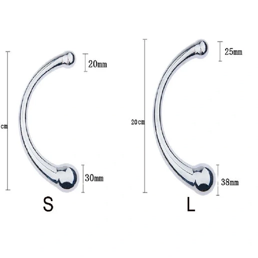 Steel Hook 5858 Elegant Double Anal Ended Stainless 1008